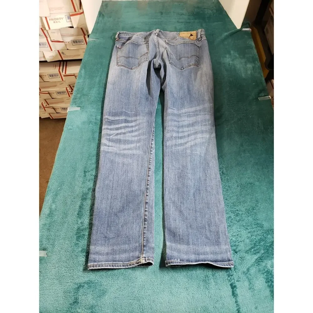 American Eagle Jeans Size 32x32 Mens Blue Pants Stretch Denim Slim Straight